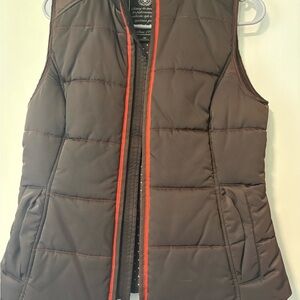 Ariat Chocolate Vest with Fiery Trim